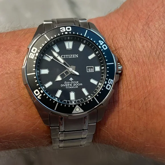 Citizen Drive Promaster Diver Watch Mens Black EUC - Picture 2 of 10